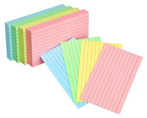 Modern Colored Index Cards 3x5, 200 Pack, 180gsm Kit