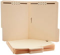 Eco-Friendly Basics Manila File Folders with Fasteners for Organized Filing, Letter Kit