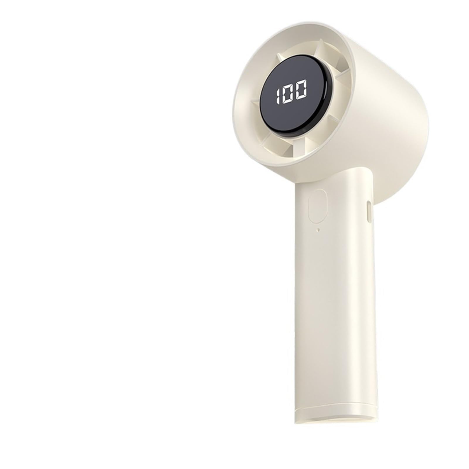 Handheld mini fan home desktop dormitory outdoor portable small digital display rechargeable electric