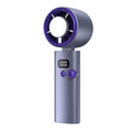 Long-lasting handheld small fan outdoor mini intelligent digital display portable cooling
