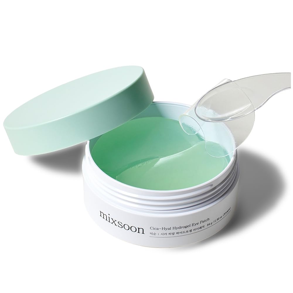 mixsoon Collagen Hydrogel Eye Patches Hydrating Gel Eye Mask with Collagen, Peptides and Amino Acids for Smooth Under Eye Skin Care 84 g / 2.84 fl.oz. (30 pairs) Korean Glass Skin Care