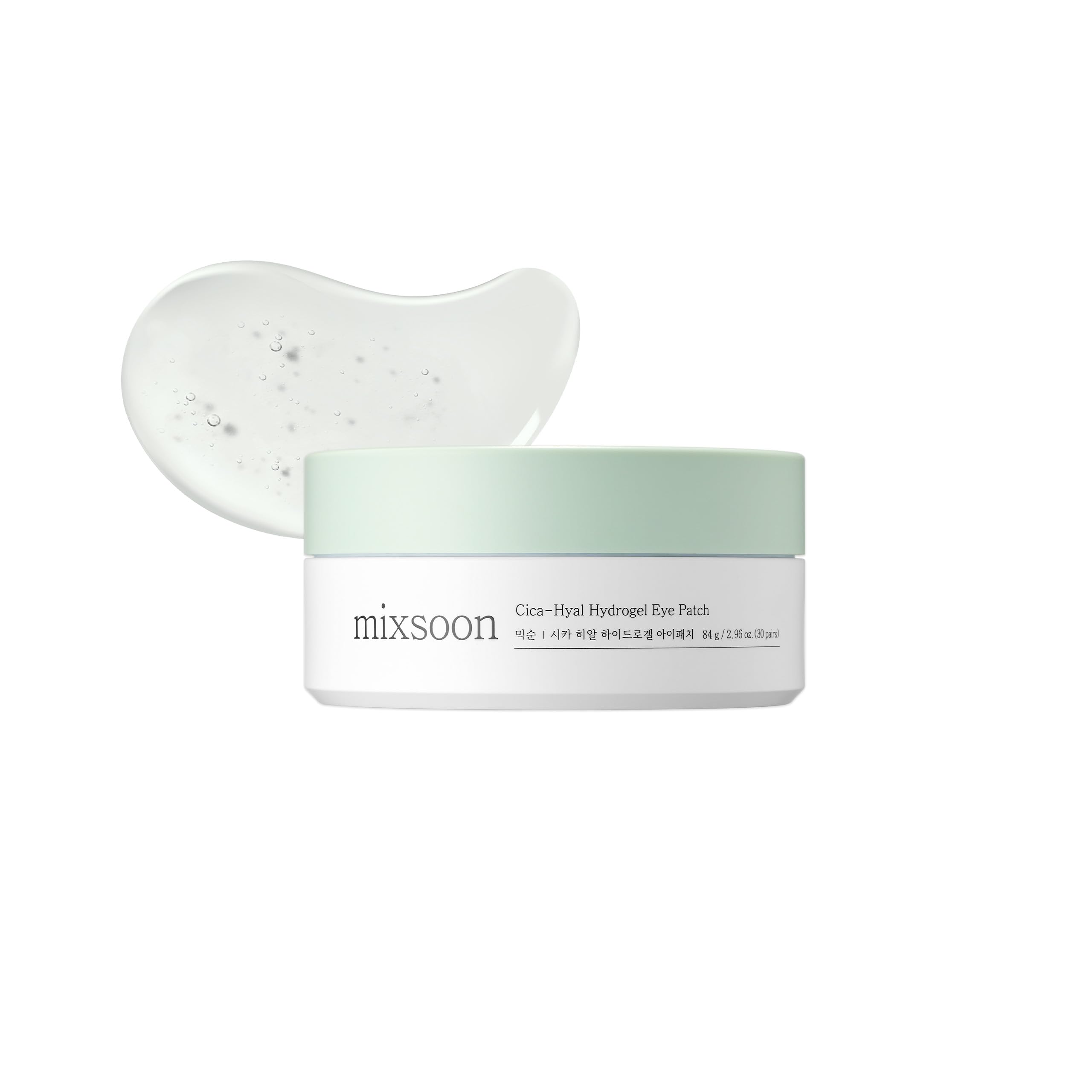 mixsoon Collagen Hydrogel Eye Patches Hydrating Gel Eye Mask with Collagen, Peptides and Amino Acids for Smooth Under Eye Skin Care 84 g / 2.84 fl.oz. (30 pairs) Korean Glass Skin Care