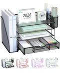 Classic WALI Desk File Organizer, 4 Tier Desktop Paper Letter Set