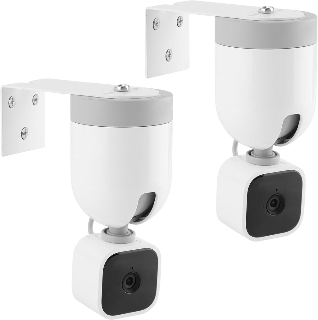 UYODM 2024 Upgrade Wall Mount Compatible for Blink Mini Pan -Tilt Camera Mounting Bracket for Blink Mini Pan, Get The Best View,Extended Celling Mount (2Pack)