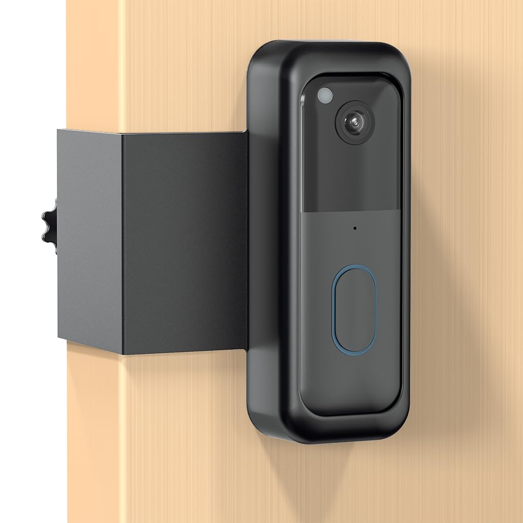 Blink Doorbell Mount, Anti-Theft Video Doorbell Door Mount Bracket No Drilling, Fit for All-New Blink Doorbell(2nd Gen), Not for Security Door (White)