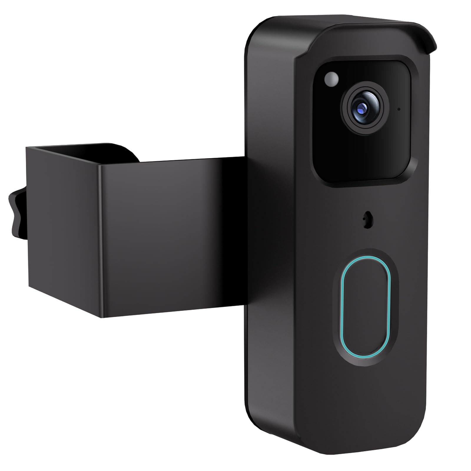 Anti-Theft Doorbell Mount for Blink Doorbell Camera No-Drill Door Mount | No Block Sensor & Night Vision Blink Video Doorbell Accessories for Home Rentals Office , Not for Security Door