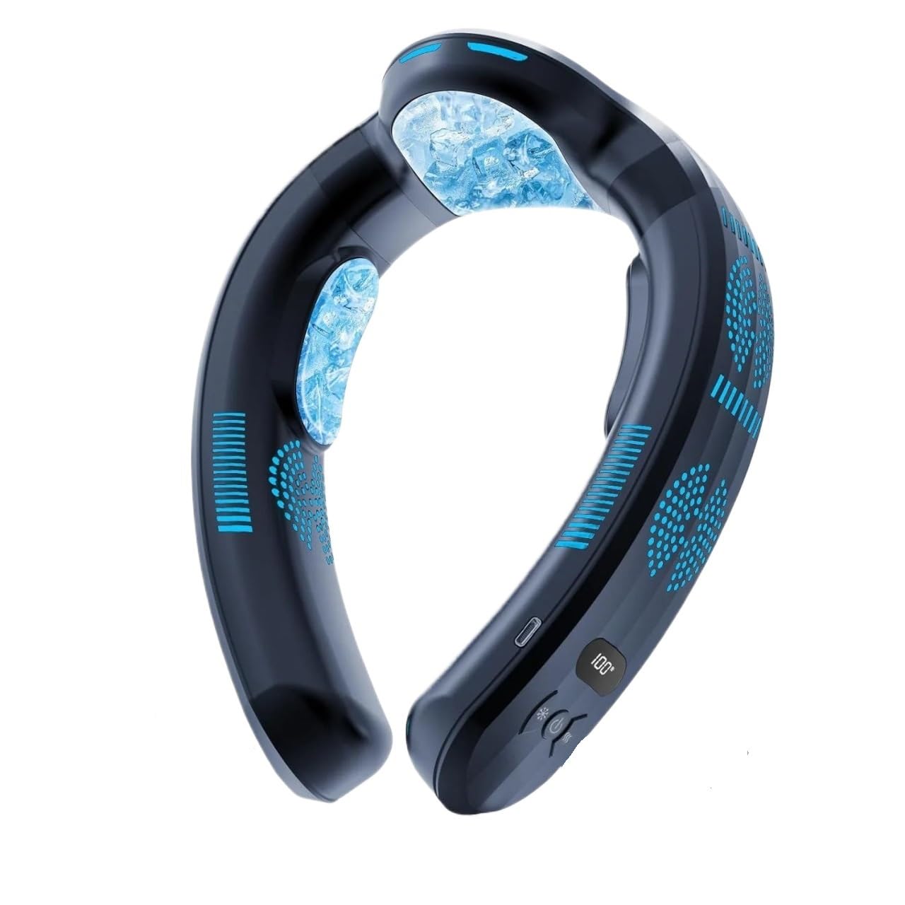 Semiconductor refrigeration neck air conditioner hot and cold dual-purpose intelligent technology digital display bladeless fan