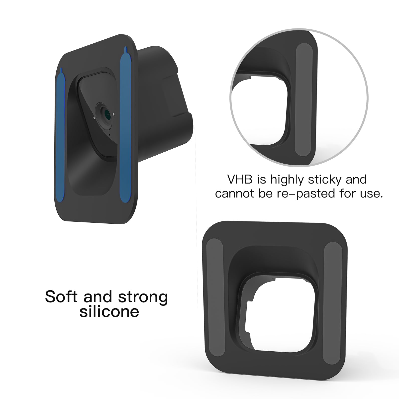HOLACA 20° Angle Window Mount for Blink Mini/Blink Mini2 Camera - Black | 20 Degrees Tilt, 3M Adhesive, Quick Installation