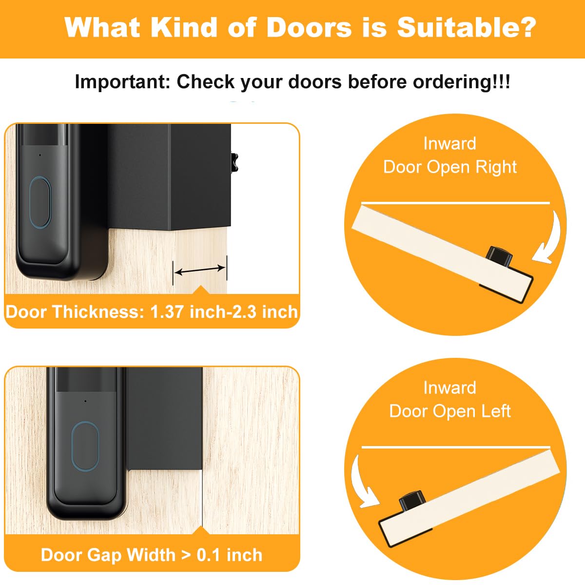 Blink Doorbell Mount, Anti-Theft Video Doorbell Door Mount Bracket No Drilling, Fit for All-New Blink Doorbell(2nd Gen), Not for Security Door (White)