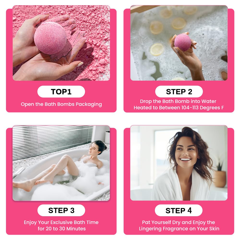 BODY & EARTH Bath Bombs Gift Set for Women 10 X 3.5 oz Essential Oils Lavender Handmade Birthday Gift Idea for Family, Women, Men, Mothers Day Gifts for Mom, Christmas Gifts for Her