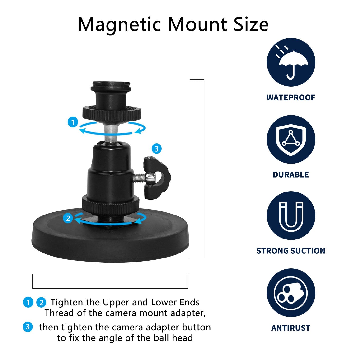 Magnetic Camera Mount Compatible with Blink Outdoor 4, 2k+, Blink Mini 2k+ (New-est Model), Blink Mini, Blink Indoor(All), Eufy E220, Litokam 2k Indoor Cam, No Drill Magnet Camera Bracket Stand, 1Pack