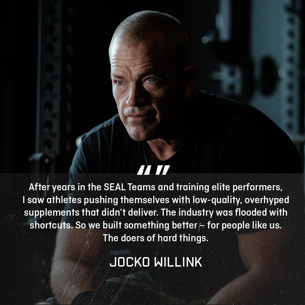 Jocko Fuel Whey Protein Powder, Chocolate Peanut Butter, 22g Protein, Digestive Enzymes + Probiotic Blend, No Sugar Added, with Essential Amino Acids + Electrolyte Minerals, 25 Servings