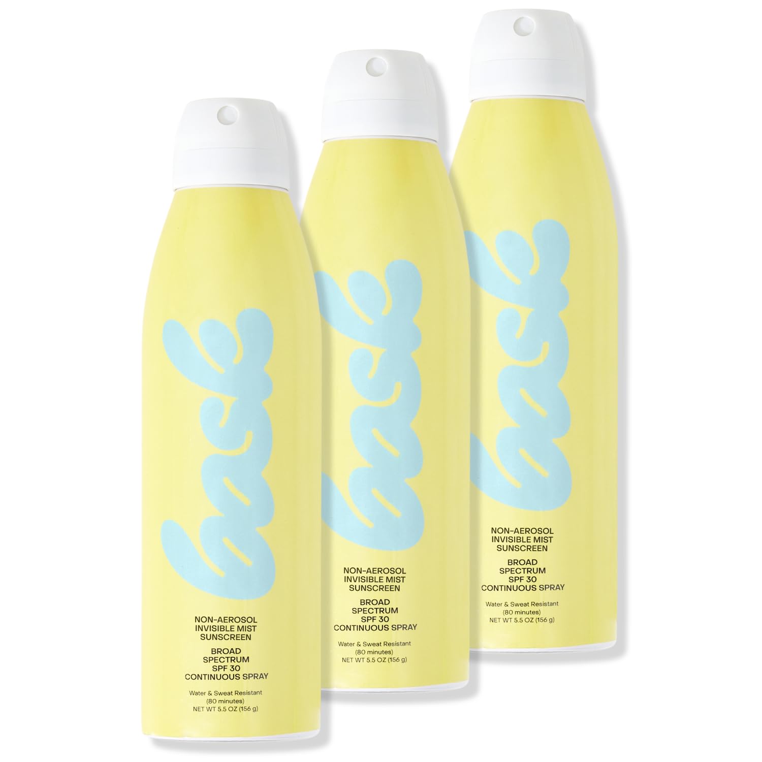 Bask SPF 50 Sunscreen Spray - Non-Aerosol, Broad Spectrum UVA/UVB Protection, Dermatologist Recommended, Moisturizing, Lightweight & Non-Greasy, 5.5 oz
