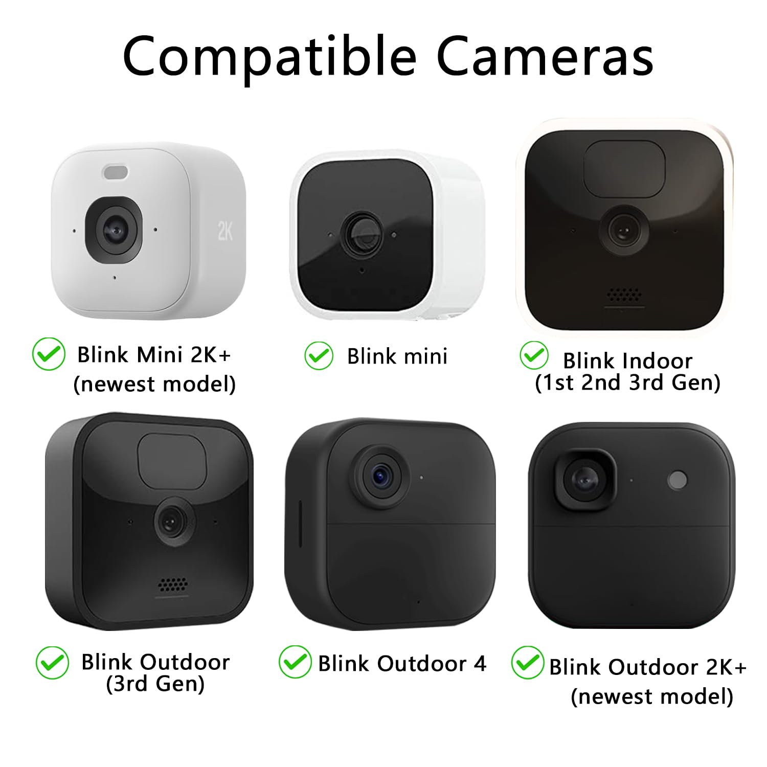 Magnetic Camera Mount Compatible with Blink Outdoor 4, 2k+, Blink Mini 2k+ (New-est Model), Blink Mini, Blink Indoor(All), Eufy E220, Litokam 2k Indoor Cam, No Drill Magnet Camera Bracket Stand, 1Pack