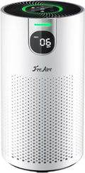 FreAire Air Purifiers for Home Large Room Covers up to 1800Ft², VisionAir 20dB Sleep Mode for Bedroom, with Real-Time AQI & PM2.5 Display,360°Intake&Outlet Air Cleaner Pet-Friendly HEPA,HAP606,White