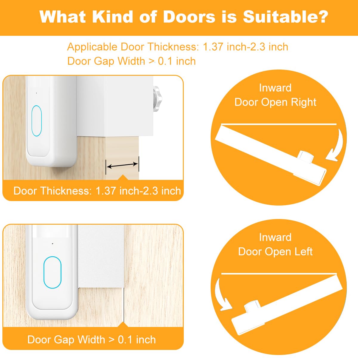Blink Doorbell Mount, Anti-Theft Video Doorbell Door Mount Bracket No Drilling, Fit for All-New Blink Doorbell(2nd Gen), Not for Security Door (White)