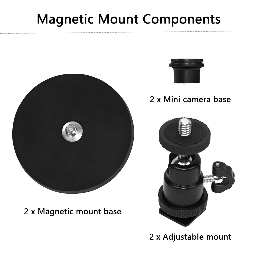 Magnetic Camera Mount Compatible with Blink Outdoor 4, 2k+, Blink Mini 2k+ (New-est Model), Blink Mini, Blink Indoor(All), Eufy E220, Litokam 2k Indoor Cam, No Drill Magnet Camera Bracket Stand, 1Pack