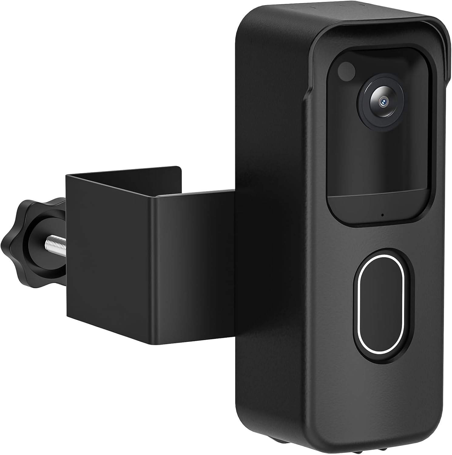 Blink Doorbell Camera Mount, No-Drilling Anti-Theft Video Doorbell Mount for Blink Video Doorbell 2nd Gen, Easy to Install, Door Bell Bracket Kits for Apartments, Renters-Black