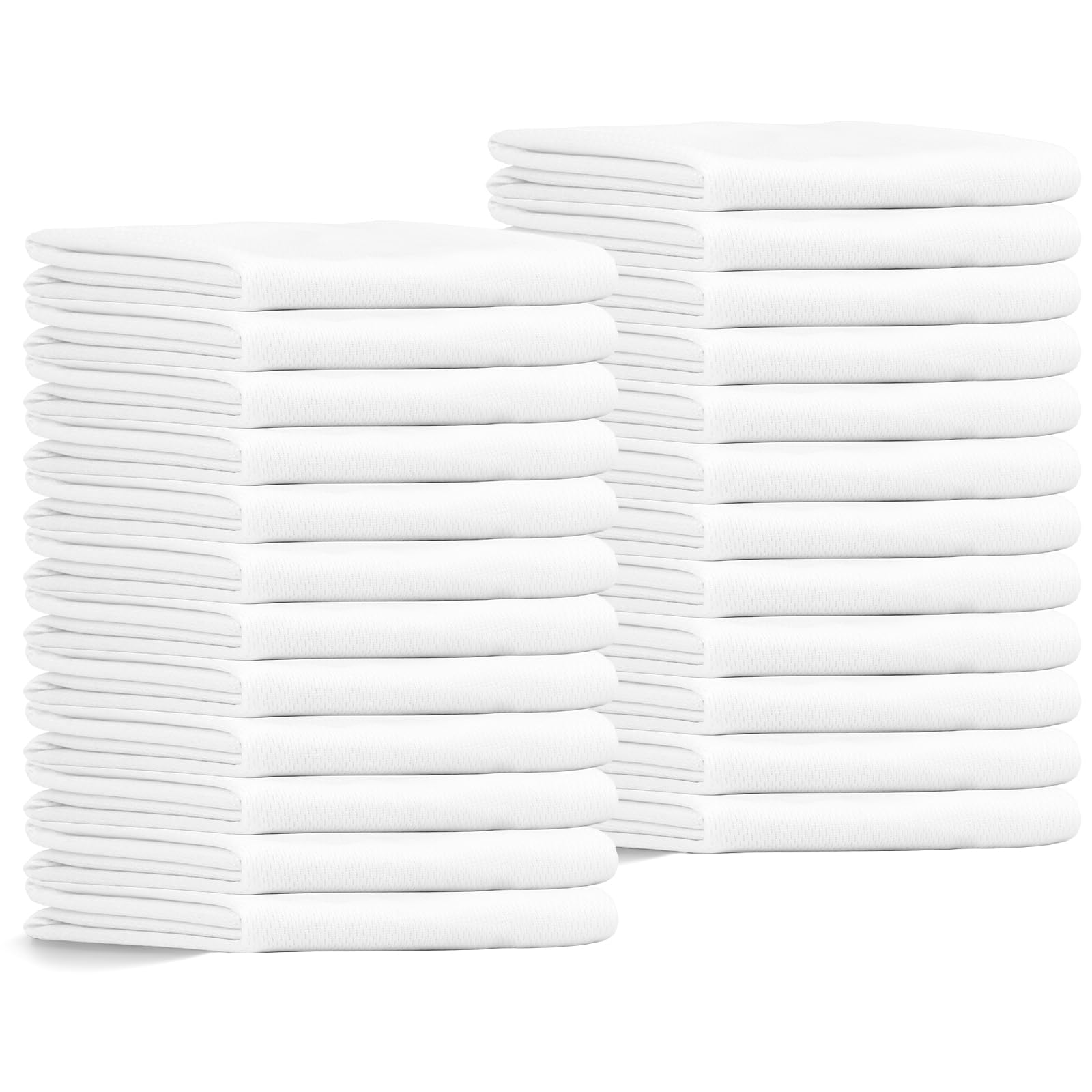 24 Pack Cooling Towels Bulk for Neck and Face 40"x12" Ice Cooling Sweat Rags Microfiber Soft Breathable Soft Chilly Towel for Yoga Golf Sport Running