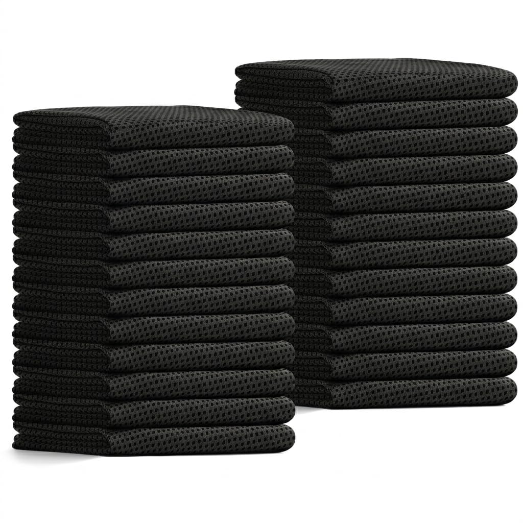 24 Pack Cooling Towels Bulk for Neck and Face 40"x12" Ice Cooling Sweat Rags Microfiber Soft Breathable Soft Chilly Towel for Yoga Golf Sport Running