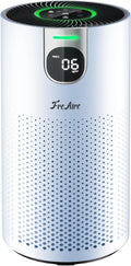 FreAire HEPA Air Purifier for Home Large Rooms up to 1800Ft², VisionAir 20dB Sleep Mode for Bedroom, with Real-Time AQI & PM2.5 Display, 360°Intake & Outlet Air Cleaner for Pets, HAP606, White