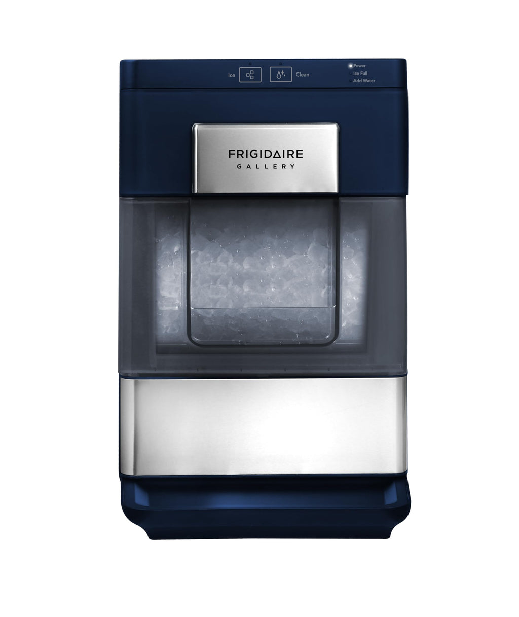 Frigidaire Gallery, 33 Lbs. Countertop Ice Maker, Nugget Shaped Ice, Stainless Steel Trim (Black)