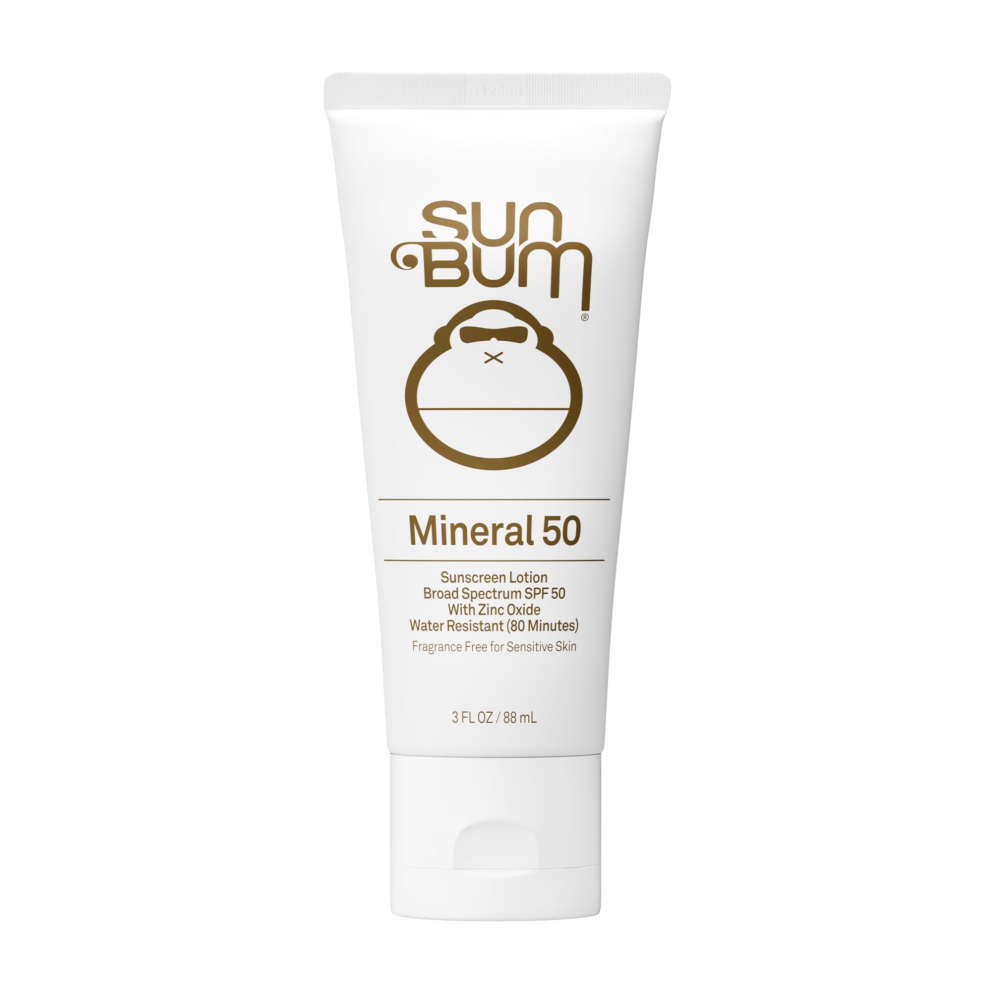 Sun Bum Mineral SPF 50 Sunscreen Body Lotion - Broad Spectrum Moisturizing Sunscreen with Vitamin E - Vegan and Hawaii 104 Act Compliant (Made without Octinoxate & Oxybenzone) - Travel Size - 3 oz