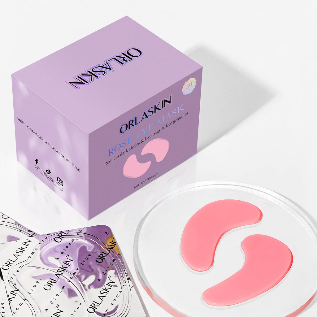 Eye Patches Under Eye Mask Skincare Hyaluronic Acid Under Eye Patches for Teen Girls Puffy Eyes and Dark Circles 24k Gold,Hyaluronic Acid,Rose,Eye Mask Pads Bag Treatment Skin Care(30Pairs)