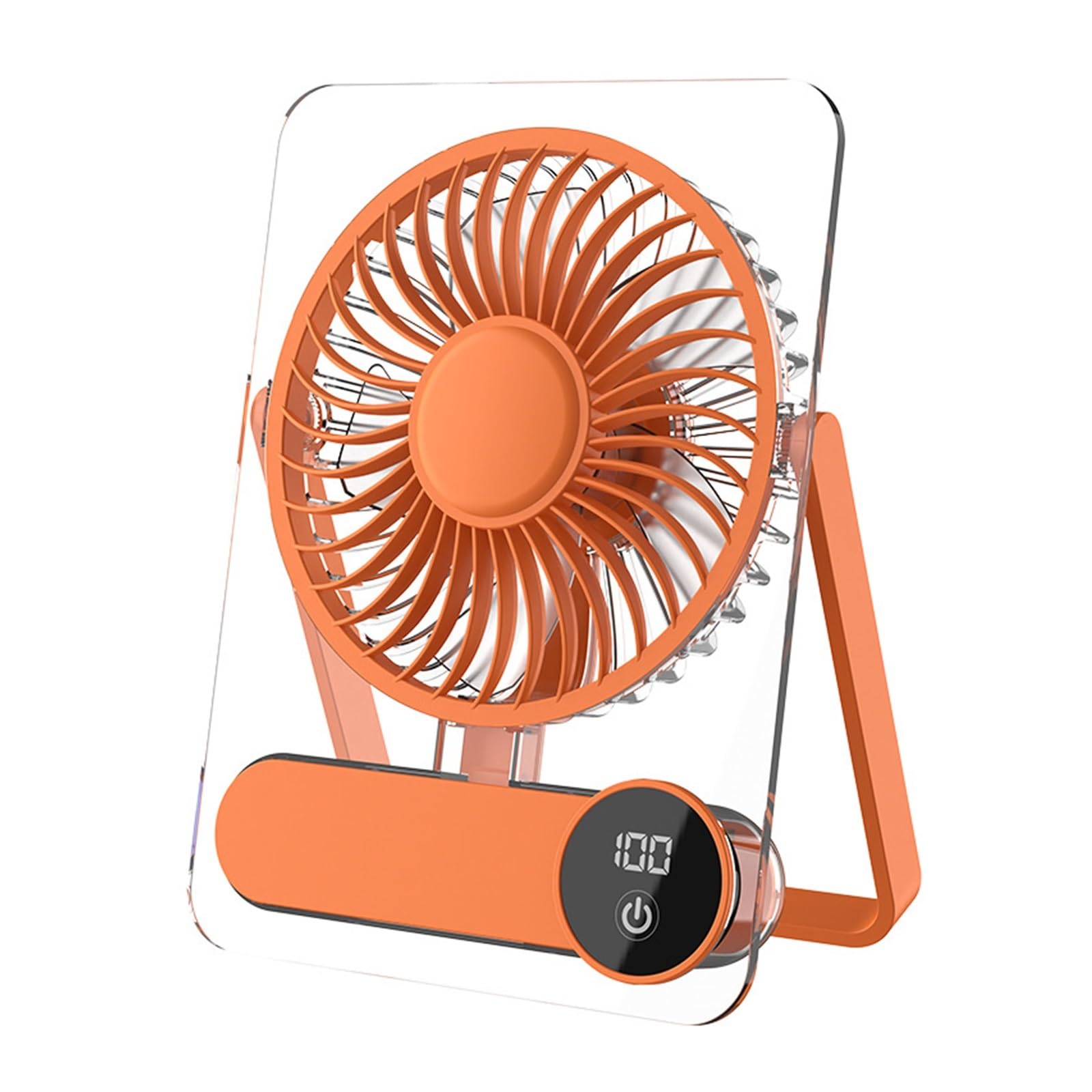 Desktop Fan Charging Circulation Student Summer Portable Office Card Small | Blue