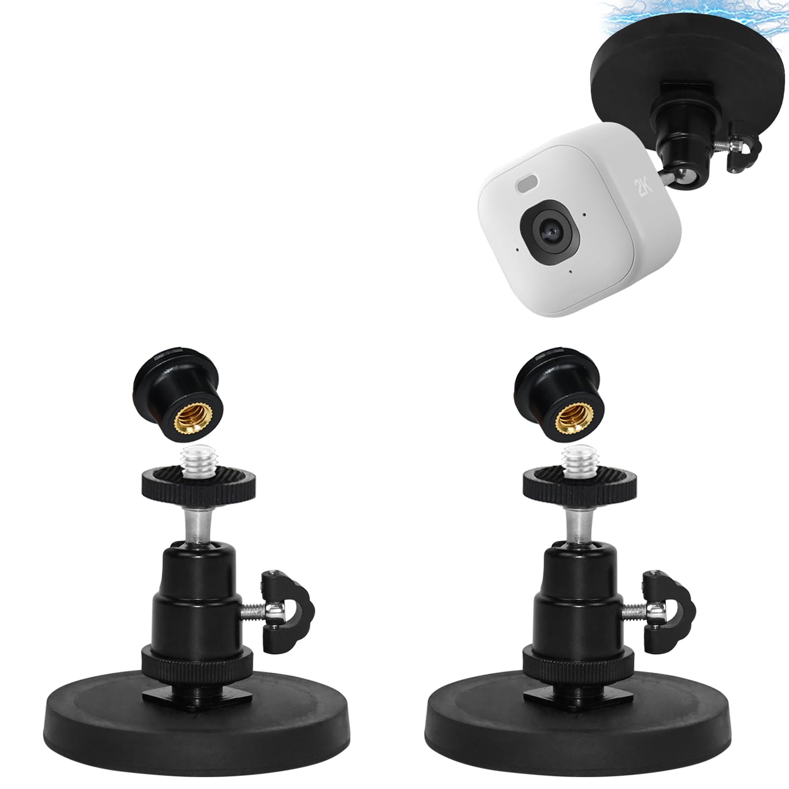 Magnetic Camera Mount Compatible with Blink Outdoor 4, 2k+, Blink Mini 2k+ (New-est Model), Blink Mini, Blink Indoor(All), Eufy E220, Litokam 2k Indoor Cam, No Drill Magnet Camera Bracket Stand, 1Pack