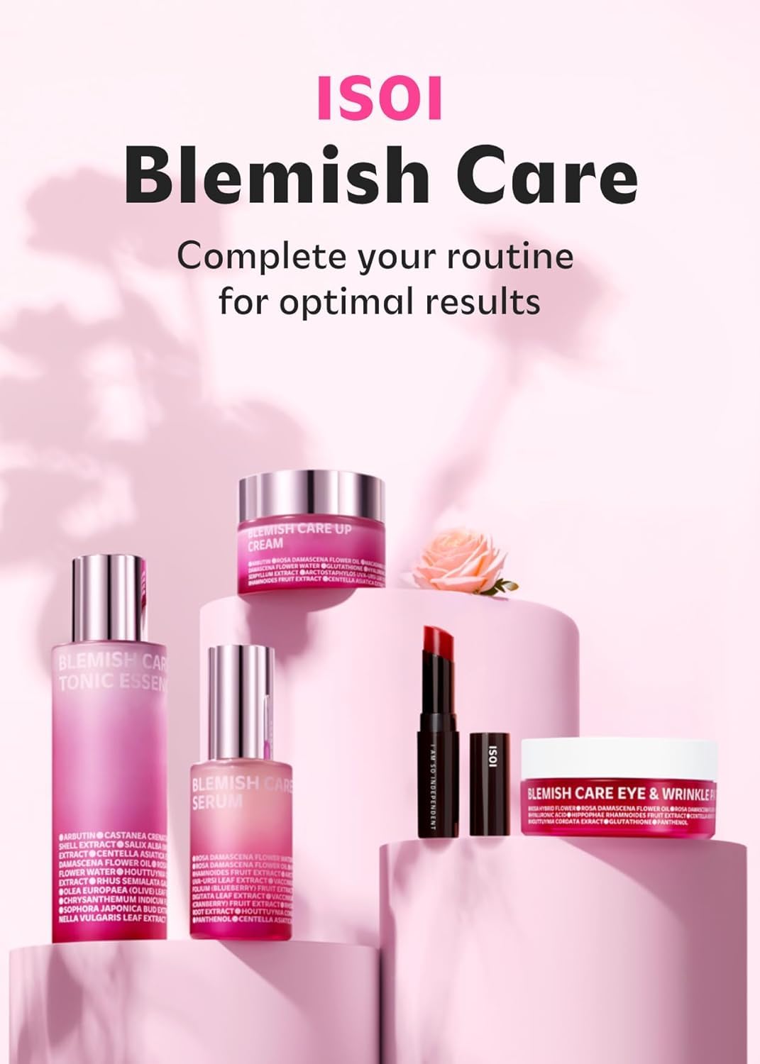 ISOI Blemish Care Eye Patches with Hyaluronic Acid, 90 Count | Dark Circles, Puffiness, Forehead & Smile Lines, Bulgarian Rose Oil