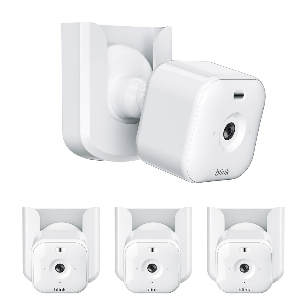 Blink Mini 2 Camera Mount, No Drilling Wall Mount Compatible with Blink Mini 2K+/Outdoor 4 Cameras, Adhesive Holder for Indoor Outdoor Camera, White, 3 Pack