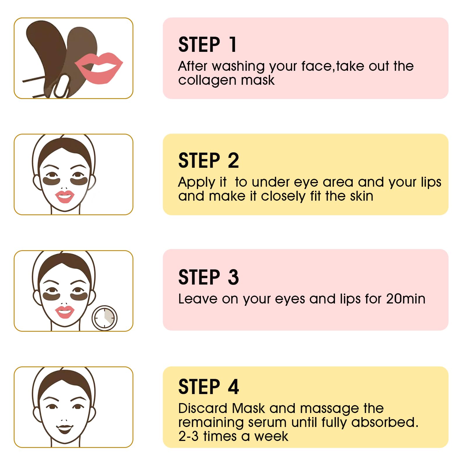 Adofect Hydrogel Caffeine Under Eye Masks, Collagen Eye Patches for Dark Circles Puffy Eyes Under Eye Bags, Deep Hydration Eye Gels for All Skin Types, Skin Care Gifts (Pink, 30 Pairs)