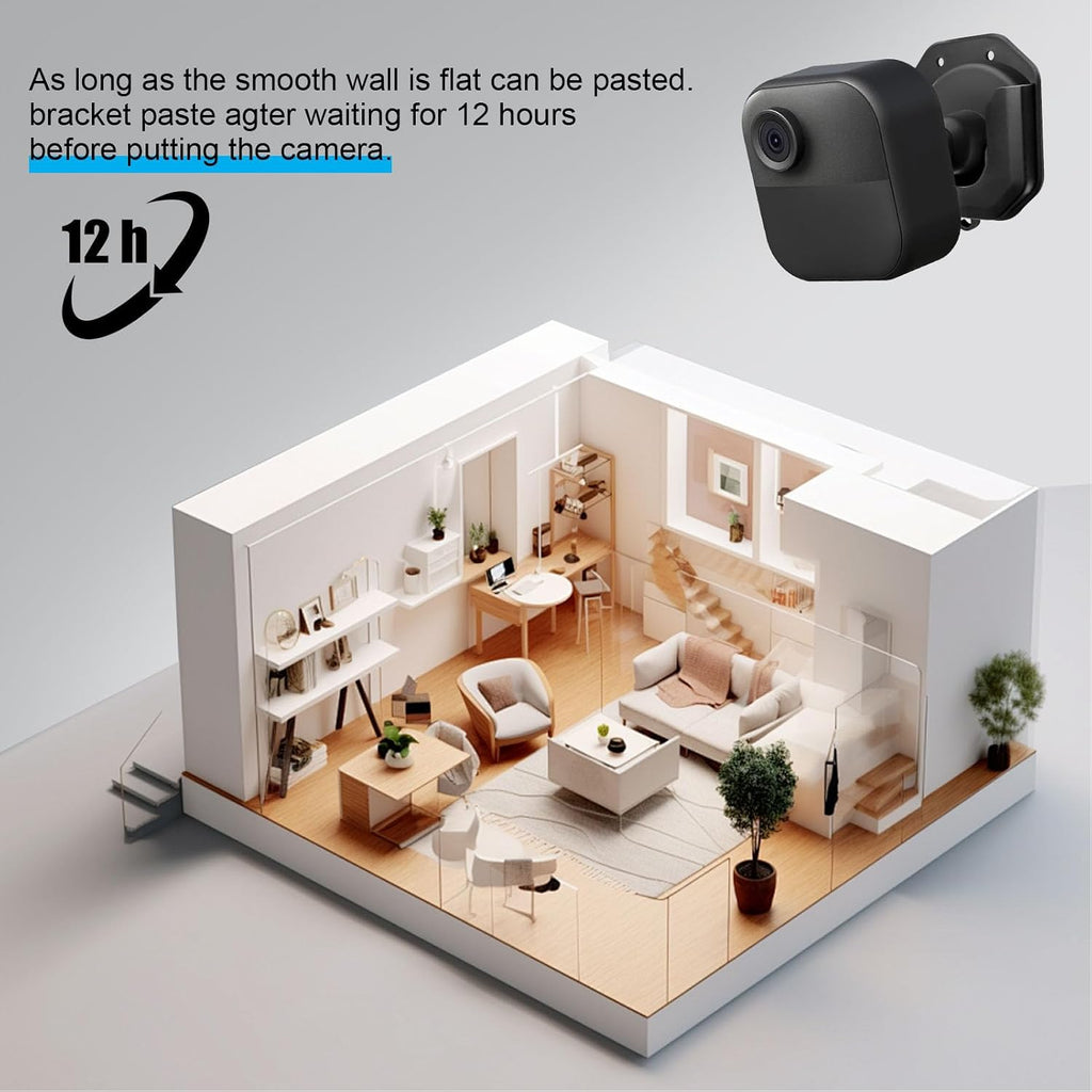 KANASI Camera Wall Mount Stand, Self Adhesive Holder for Blink Outdoor 4 Mini 2 Ring Indoor Cam 2nd Gen