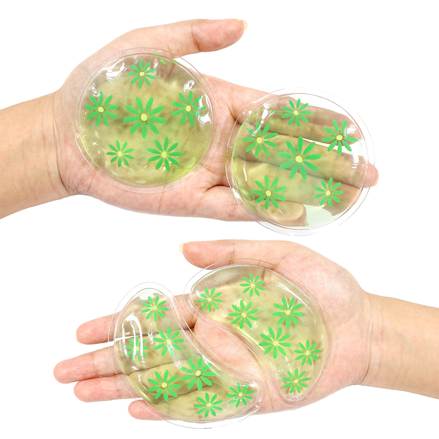 4PCS Gel Eye Ice Pack Set Reusable, Cold and Hot Compress for Eyes, Ice Pack for Eyes, Cooling Eye Pads for Eye Strain, Swelling, Redness, Dark Circles, Puffy Eyes, and Eye Recovery Surgery.