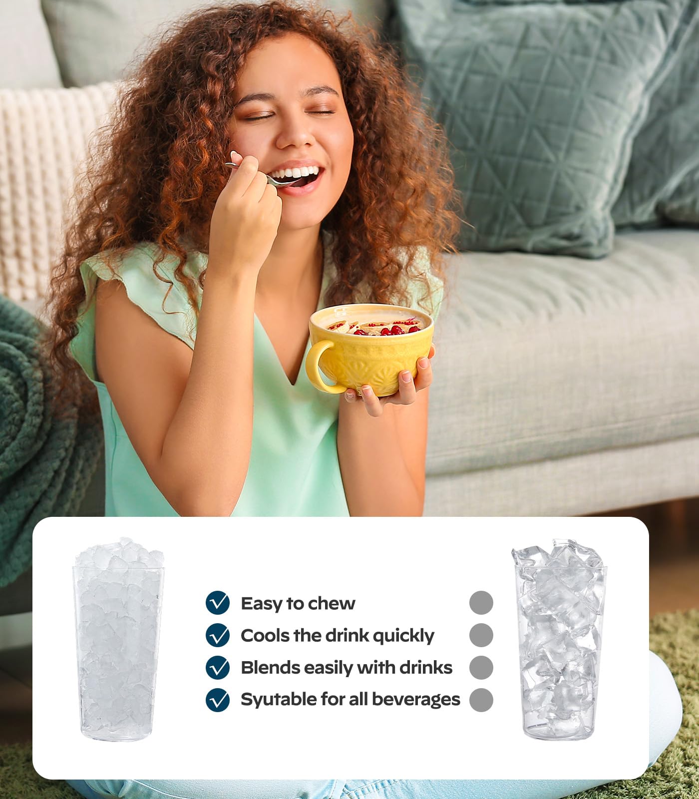 Silonn Nugget Ice Maker Countertop Pellet Machine with Self-Cleaning, Black | 36 lbs/24H, ice in 6 mins, soft chewable ice, removable cover, quiet operation, LED control panel, compact design
