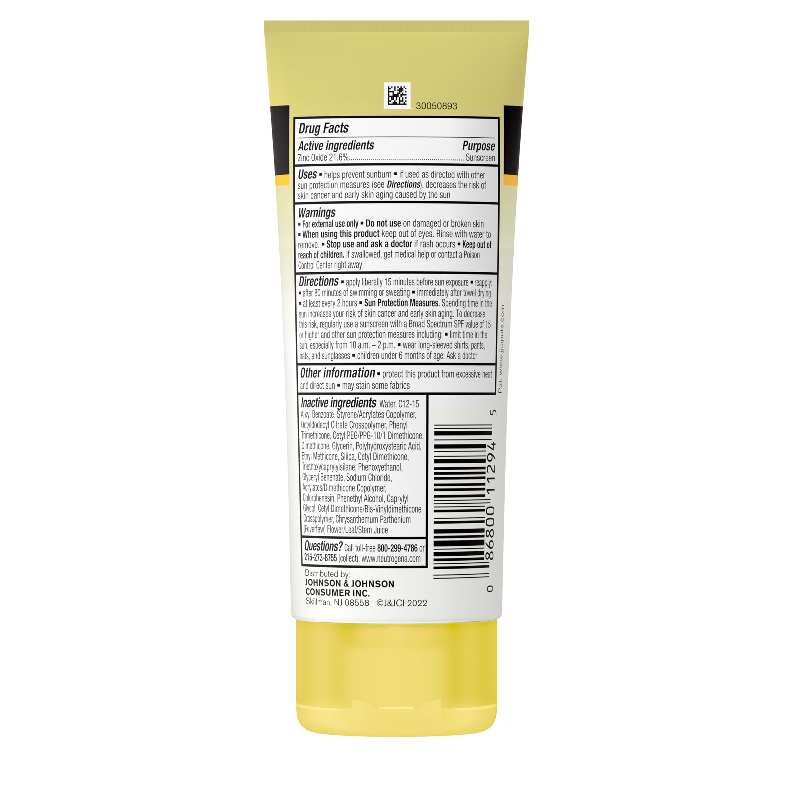 Neutrogena Kids Mineral Sunscreen Sheer Zinc Oxide Lotion, Broad Spectrum SPF 50 with UVA/UVB Protection, Water Resistant for 80 Minutes, Fragrance and Tear Free, 3 FL OZ