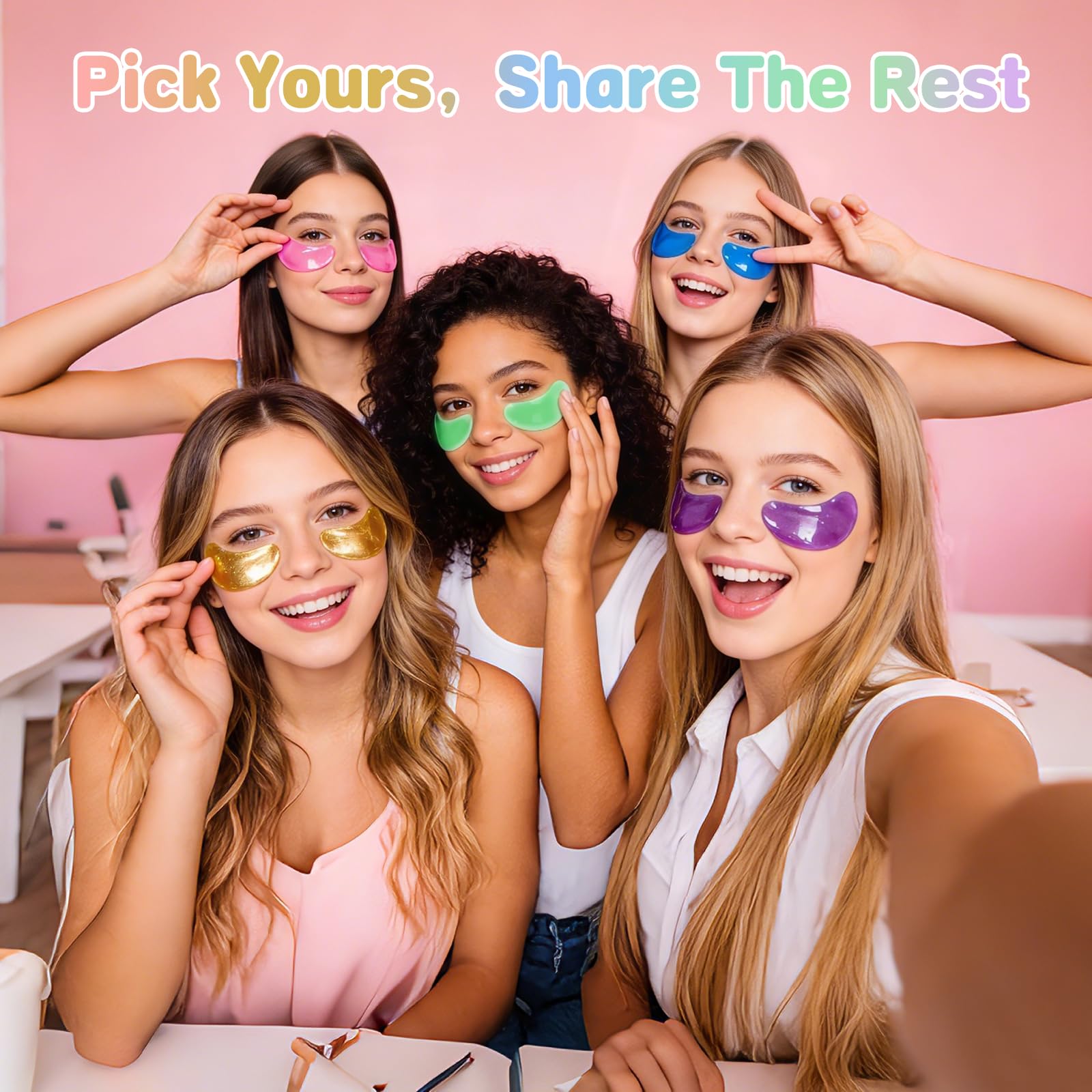 120 Pairs Under Eye Patches,Hydrating Eye Mask For Puffy Eyes &Dark Circles | Hyaluronic, 24K Gold, Grape, Caffeine, Aloe, Variety Pack Travel & Spa Skincare Gifts for Women, Daily Self-care Eye Gels