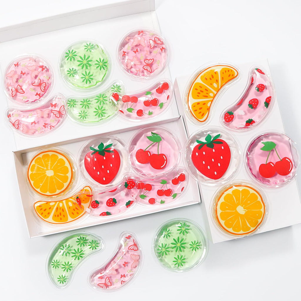 4PCS Gel Eye Ice Pack Set Reusable, Cold and Hot Compress for Eyes, Ice Pack for Eyes, Cooling Eye Pads for Eye Strain, Swelling, Redness, Dark Circles, Puffy Eyes, and Eye Recovery Surgery.