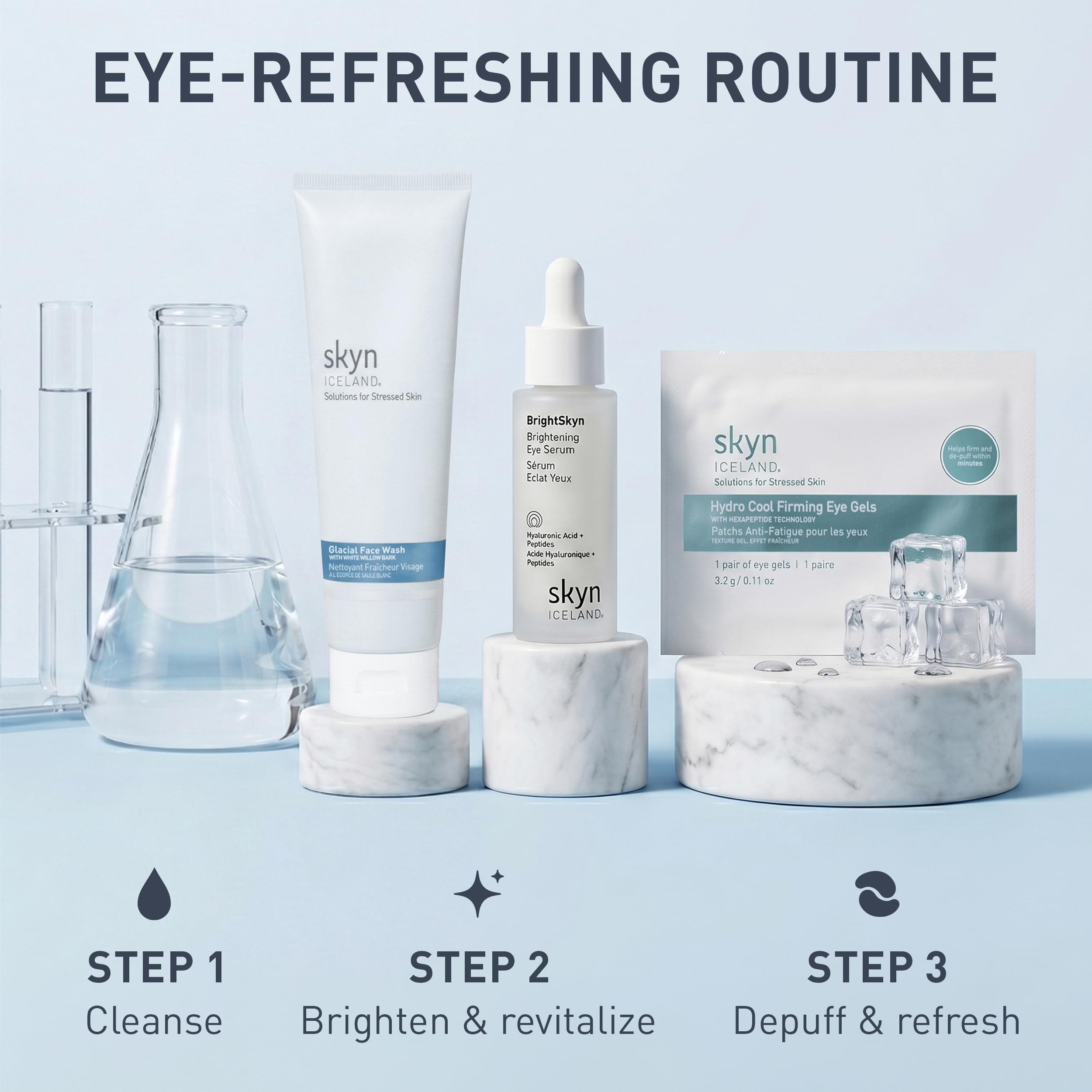 Skyn ICELAND Hydro Cool Firming Eye Patches For Puffy Eyes and Dark Circles