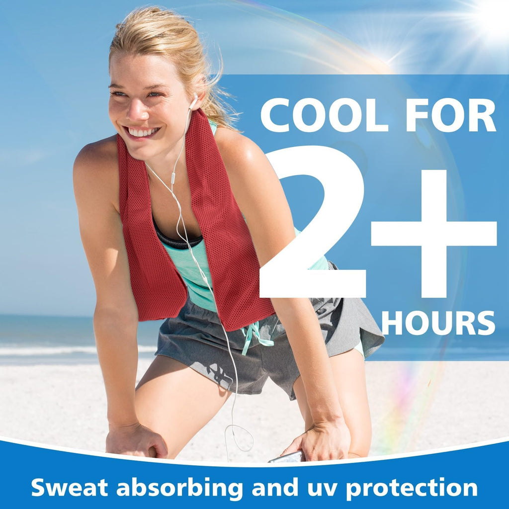 24 Pack Cooling Towels Bulk for Neck and Face 40"x12" Ice Cooling Sweat Rags Microfiber Soft Breathable Soft Chilly Towel for Yoga Golf Sport Running