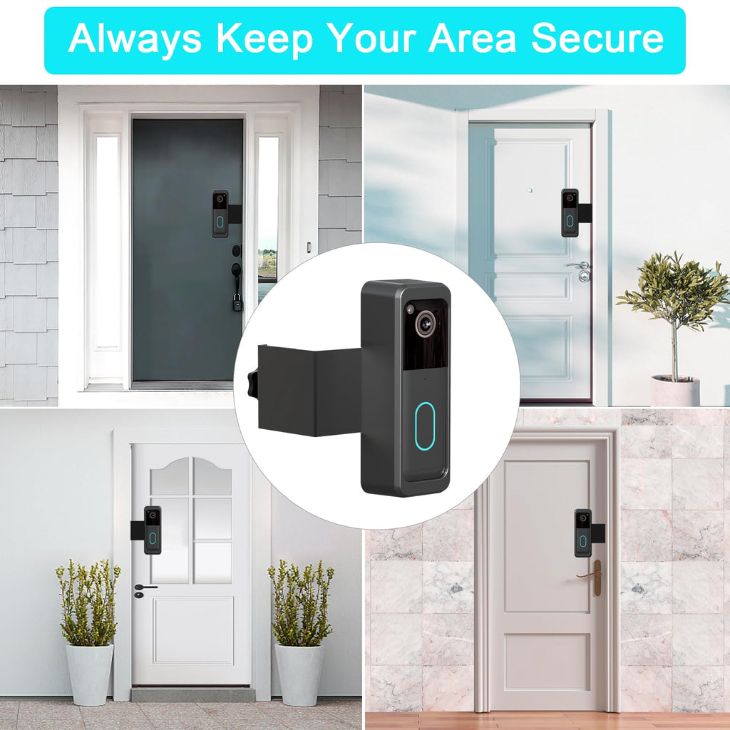 AISVAN Anti-Theft Blink Doorbell Door Mount,No-Drill Mounting Bracket for Blink Doorbell Camera 2nd Gen 2025 only,Not for Blink Battery Doorbell (2026 Release) Easy to Install Blink Video Doorbell