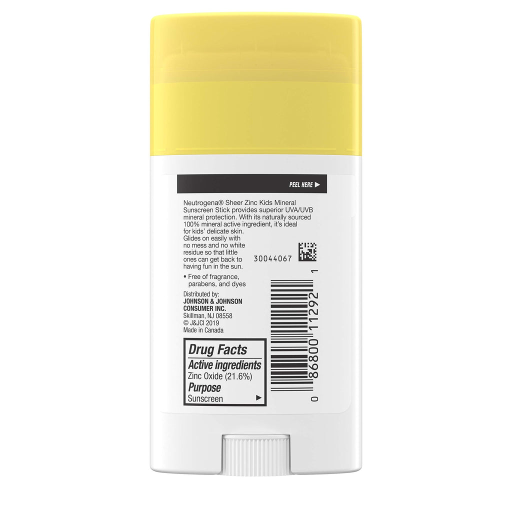 Neutrogena Kids Mineral Sunscreen Sheer Zinc Oxide Lotion, Broad Spectrum SPF 50 with UVA/UVB Protection, Water Resistant for 80 Minutes, Fragrance and Tear Free, 3 FL OZ