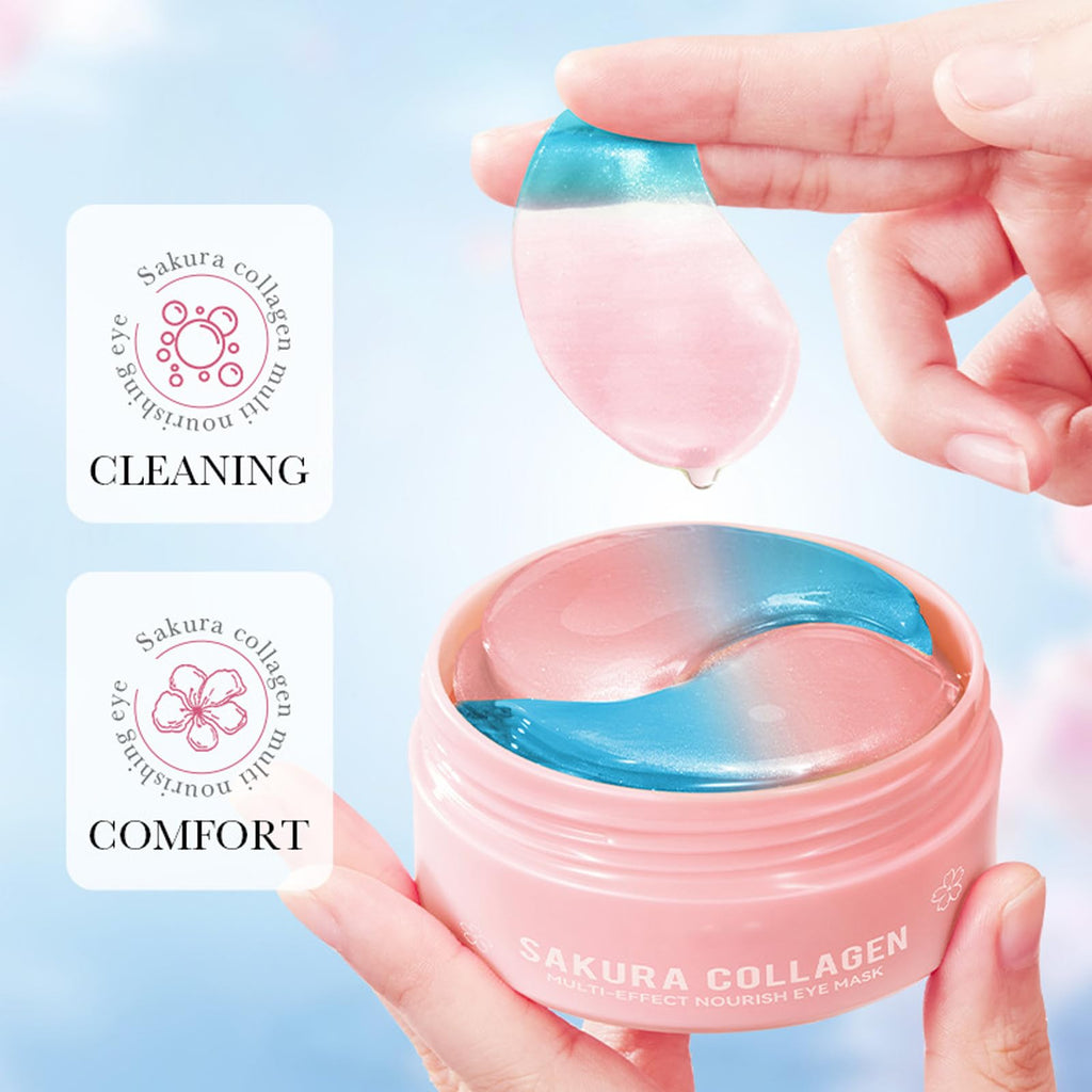 60 Pcs Gradient Under Eye Patches, Eye Patches for Puffy Eyes and Dark Circles, Eye Patches for Dark Circles, Under Eye Mask, Collagen Eye Patches, Eye Mask Skincare, Reduce Wrinkles and Fine Lines