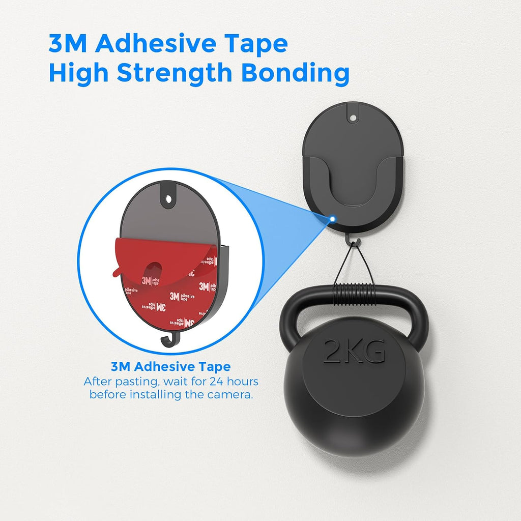 3 Pack Blink Camera Wall Mount - No Drill Adhesive Bracket for Blink Mini, Mini 2, Outdoor 4 & Indoor - Strong Hold, Damage-Free, Easy Install