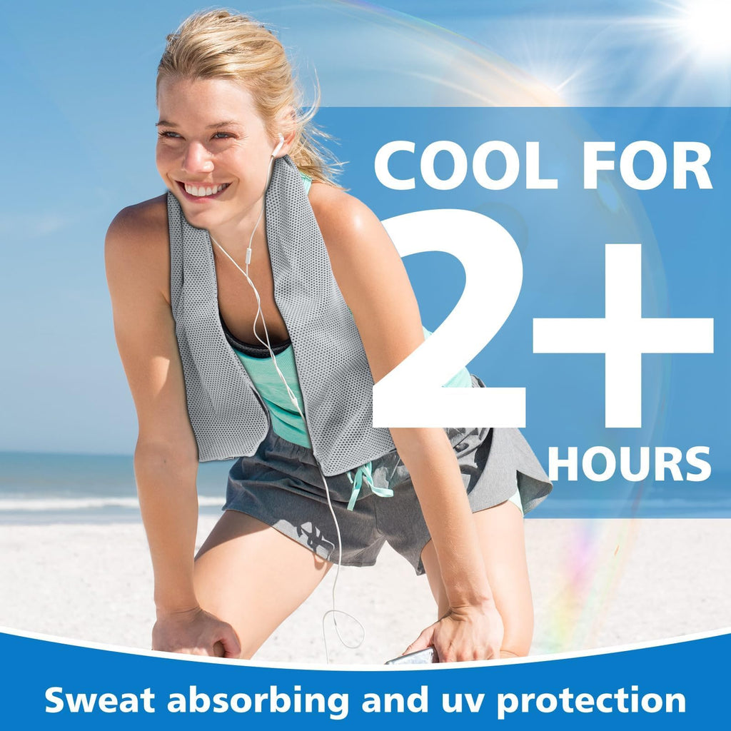 24 Pack Cooling Towels Bulk for Neck and Face 40"x12" Ice Cooling Sweat Rags Microfiber Soft Breathable Soft Chilly Towel for Yoga Golf Sport Running