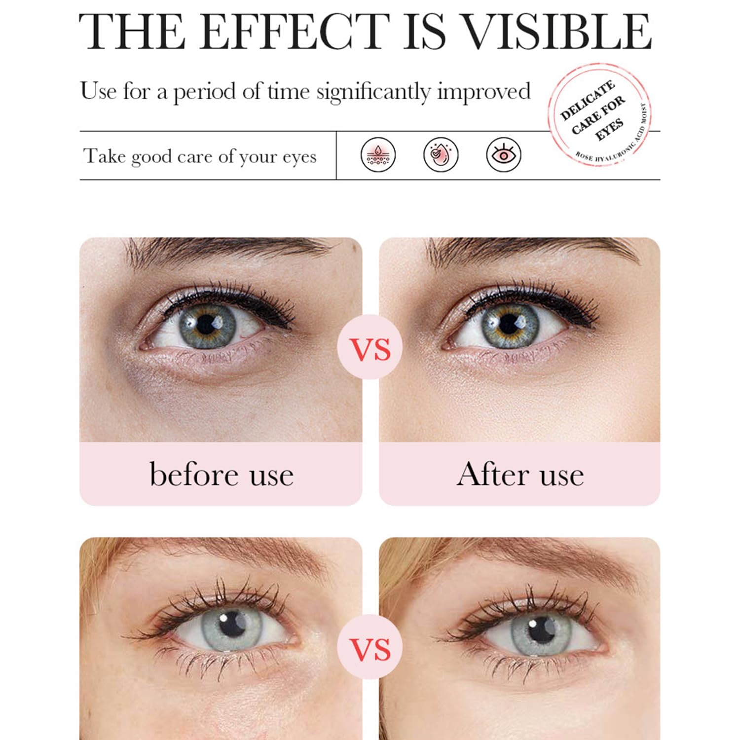 60 Pcs Gradient Under Eye Patches, Eye Patches for Puffy Eyes and Dark Circles, Eye Patches for Dark Circles, Under Eye Mask, Collagen Eye Patches, Eye Mask Skincare, Reduce Wrinkles and Fine Lines