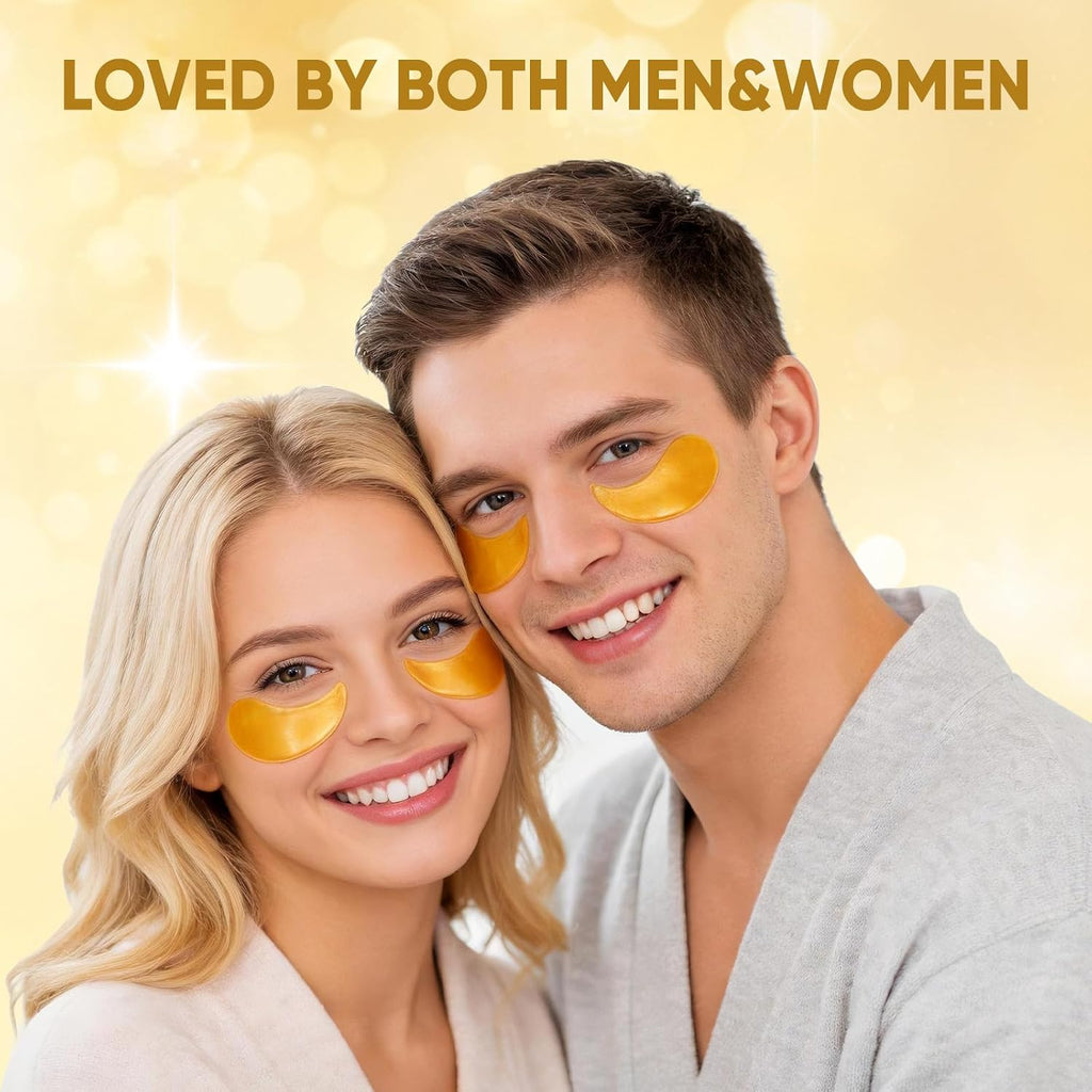 CHMI 180 Pcs (90 Pairs) Under Eye Patches, 3-Pack Eye Mask Set (24K Gold, Hyaluronic Acid, Rose) for Dark Circles and Puffy Eyes, Hydrating Gel Pads for Undereye Bags, Skin Care.