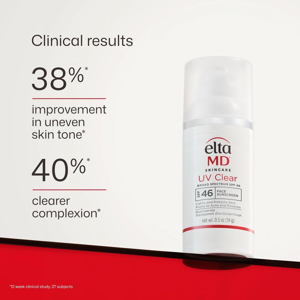 EltaMD UV Clear Face Sunscreen SPF, Oil-Free Sunscreen with Zinc Oxide, Dermatologist Recommended