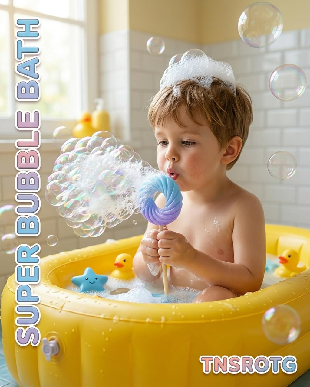 Cute Lollipop Bath Bomb – Colorful Bubble Bath Ball for Fun Baths Time Bubbly Splash Surprise Buddies Foaming Magic Baths Bombs Lollipop Toys Balls Surprise Foam Blow Bubbles Gift Bathroom (2pcs)